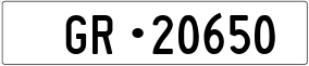 Truck License Plate